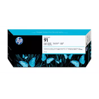 HP 91 775-ml fotozwart DesignJet pigment inktpatroon, HP DesignJet Z6100 printerreeks, thermische inkjet, zwart, 324 mm, 120 mm, 64 mm