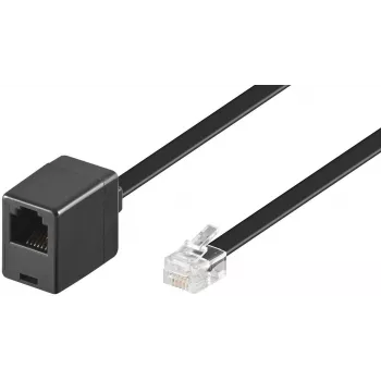 Microconnect MPK103FB telefoonkabel 3 m zwart