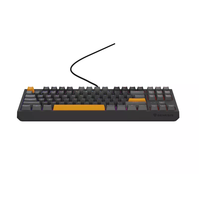 GENESIS Thor 230 TKL toetsenbord gaming USB + RF draadloos + Bluetooth QWERTY zwart, grijs, oranje