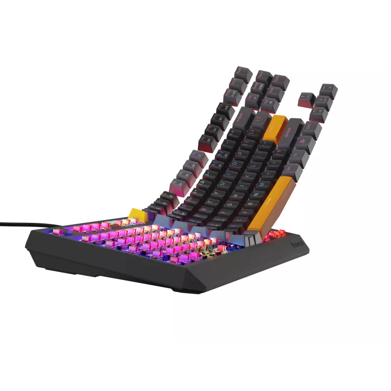GENESIS Thor 230 TKL toetsenbord gaming USB + RF draadloos + Bluetooth QWERTY zwart, grijs, oranje