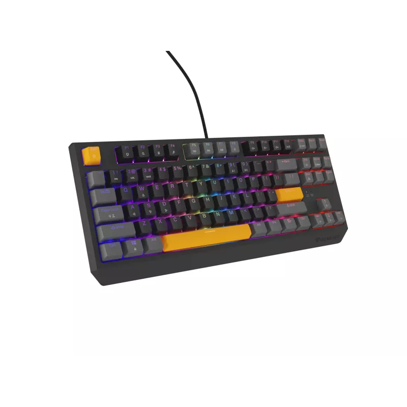 GENESIS Thor 230 TKL toetsenbord gaming USB + RF draadloos + Bluetooth QWERTY zwart, grijs, oranje