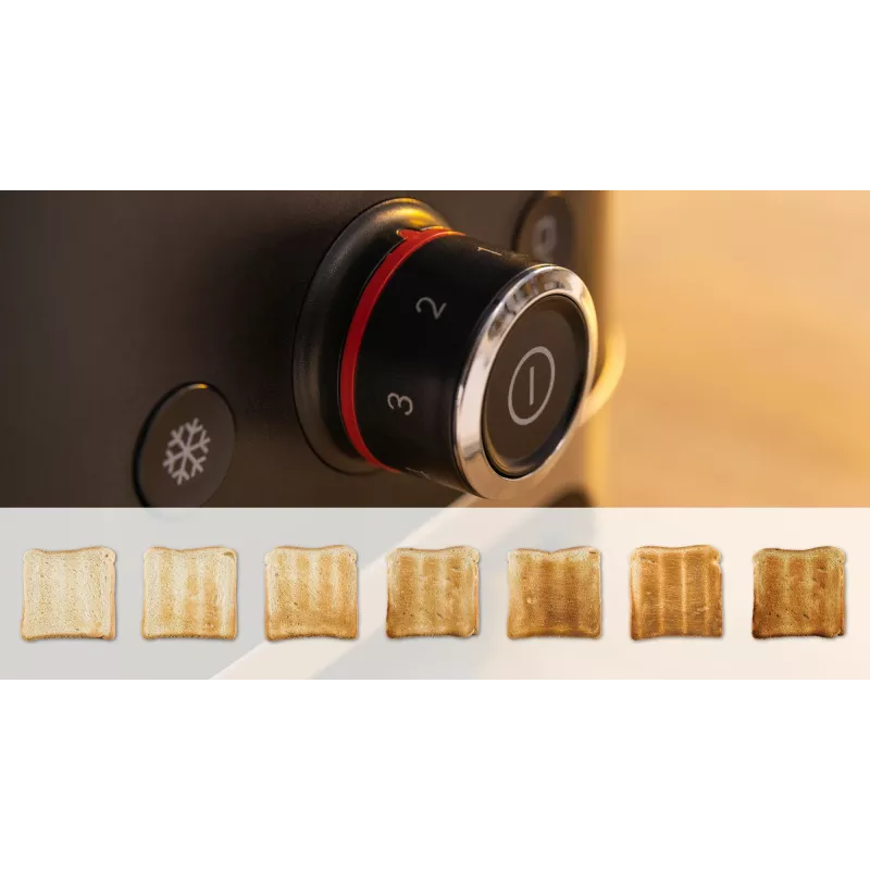 Bosch TAT4M223 toaster 4 2 sneetjes 950 W zwart, roestvrij staal