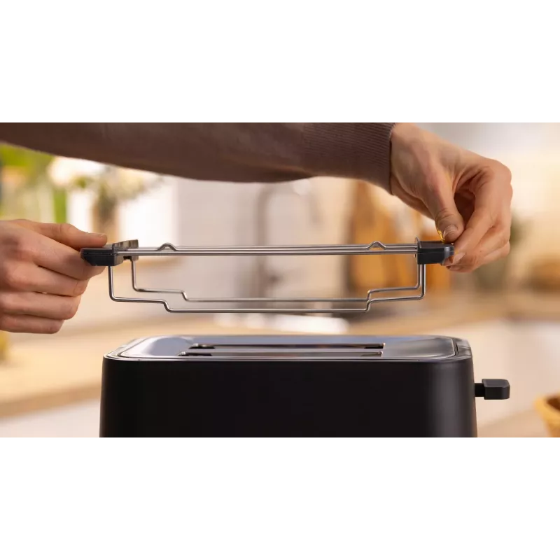 Bosch TAT4M223 toaster 4 2 sneetjes 950 W zwart, roestvrij staal