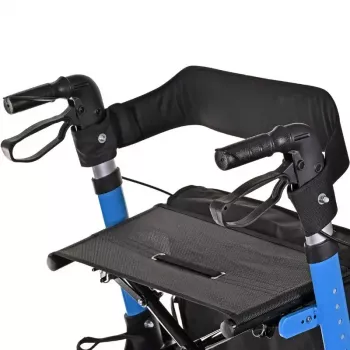 Mobiliteitsrollator ActionMed CH200AM aluminium rollator, licht opvouwbaar frame, zitje, 4 wielen, in hoogte verstelbaar
