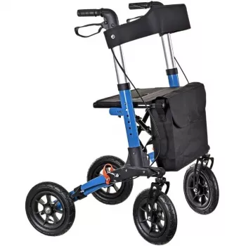 Mobiliteitsrollator ActionMed CH200AM aluminium rollator, licht opvouwbaar frame, zitje, 4 wielen, in hoogte verstelbaar