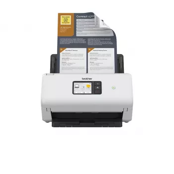 ADF-scanner Brother ADS-4550W 600 x 600 DPI dual-CIS 60-blads ADF 7,11 cm display 48-bits invoer 24-bits uitvoer 5250 pagina's/dag zwart wit