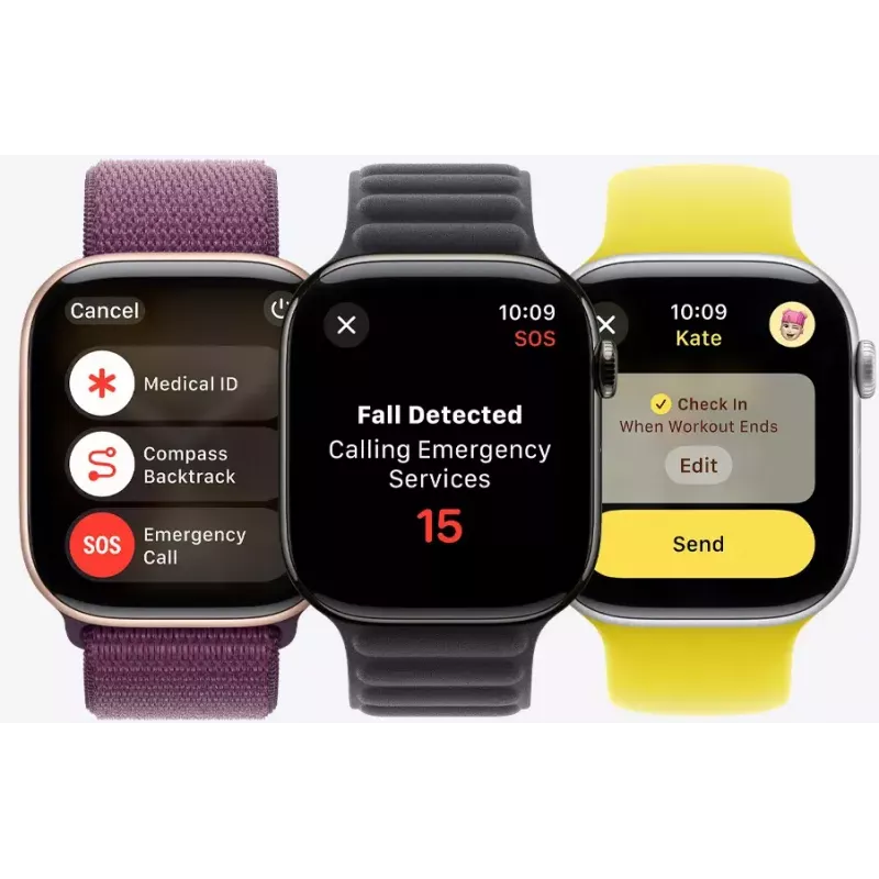 Smartwatch Apple Watch Series 10 GPS + Cellular 46mm leisteen-titanium behuizing zwart