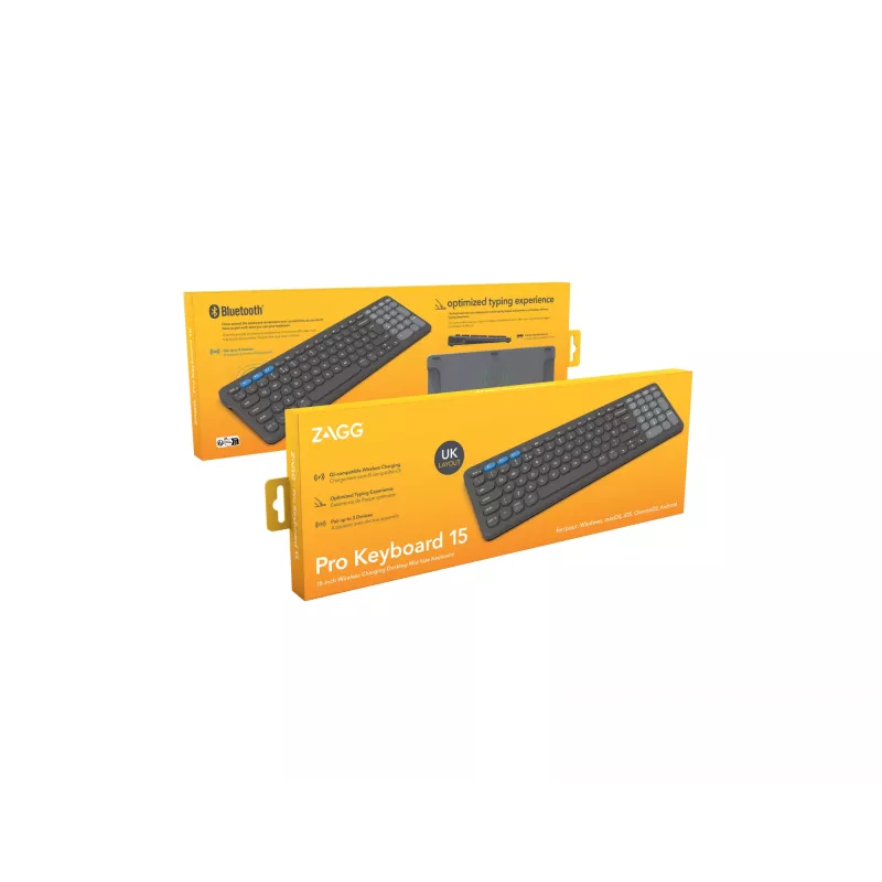 ZAGG Pro 15 toetsenbord universeel Bluetooth QWERTY UK Engels zwart
