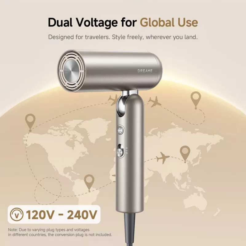 Haardroger Dreame Pocket Pro AHD51-TG titangoud