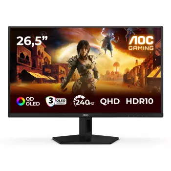 AOC G4 Q27G41ZDF computermonitor 67,3 cm (26,5 inch) 2560 x 1440 pixels Quad HD QD-OLED zwart, rood