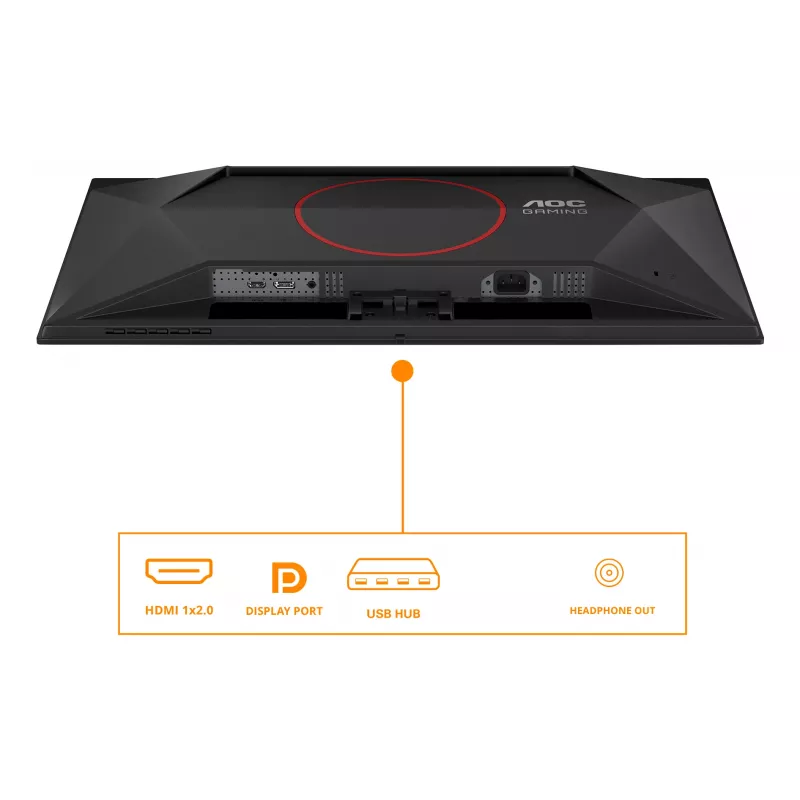 AOC G4 Q27G41ZDF computermonitor 67,3 cm (26,5 inch) 2560 x 1440 pixels Quad HD QD-OLED zwart, rood