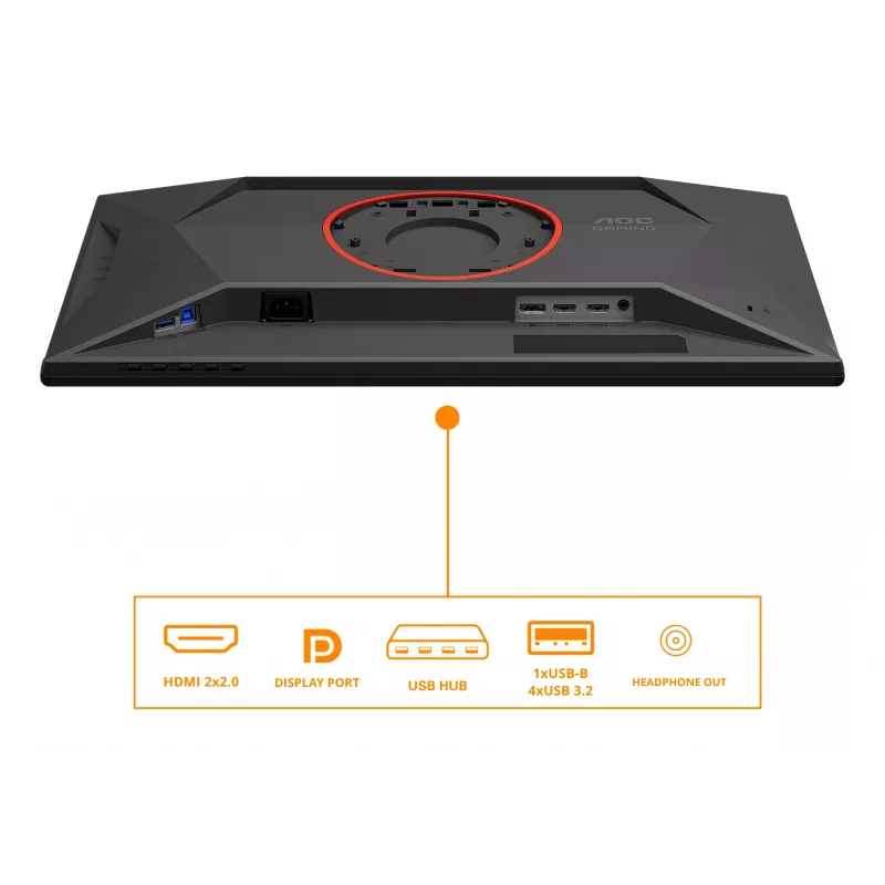 AOC G4 25G4KUR computermonitor 62,2 cm (24,5 inch) 1920 x 1080 pixels Full HD LED zwart, rood