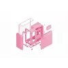 Mid-tower pc-behuizing HYTE X50 Strawberry Milk, model CS-HYTE-X50G-SM