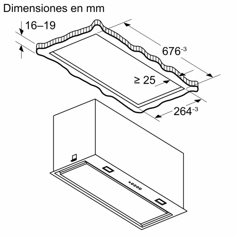 Bosch Serie 8 DLN78PC60 afzuigkap inbouw zwart 590 m³/h