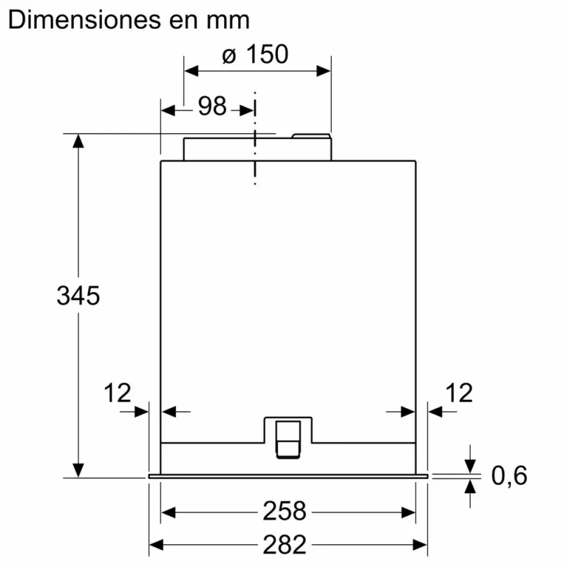 Bosch Serie 8 DLN78PC60 afzuigkap inbouw zwart 590 m³/h