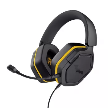Bedrade gaming-headset TRUST 25784 met hoofdband, 20–20.000 Hz, 1,2 m kabel, zwart/geel