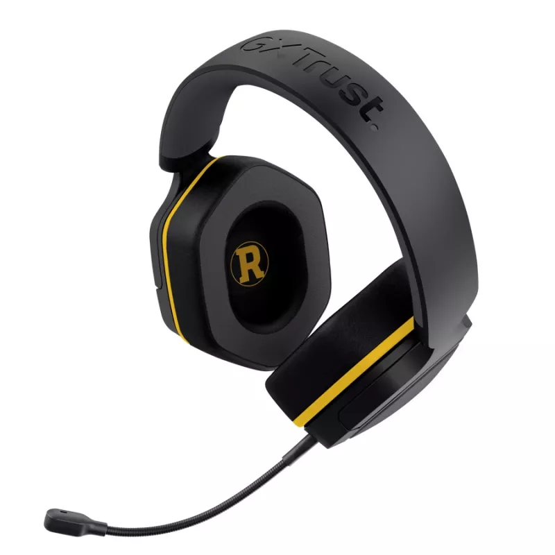 Bedrade gaming-headset TRUST 25784 met hoofdband, 20–20.000 Hz, 1,2 m kabel, zwart/geel