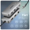 Axagon HMC-CUB83X2 USB 10Gbps-hub, 2x USB-A, USB-C, HDMI & DP 4K/144Hz, RJ-45, PD 100W