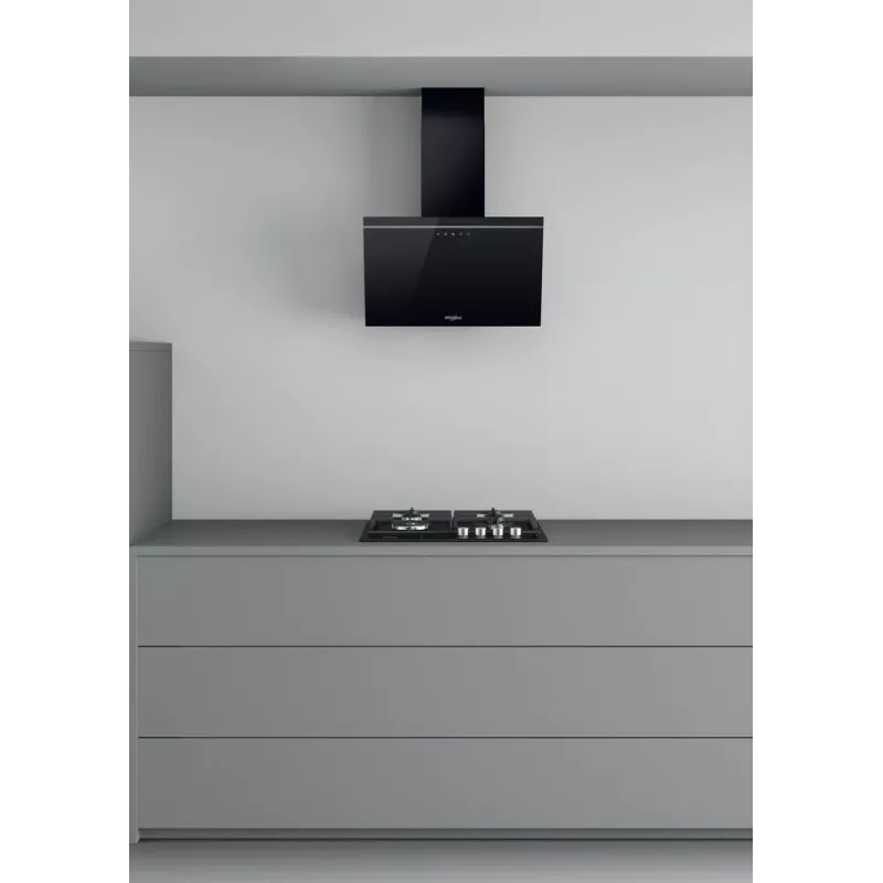 Whirlpool AKR 62F LT K wandmontage zwart 650 m³/h