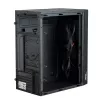 Akyga AK35BK Micro-ATX-pc-behuizing, Micro ATX / Flex ATX / Mini ITX, 2x USB 2.0, zonder voeding, zwart