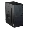 Akyga AK35BK Micro-ATX-pc-behuizing, Micro ATX / Flex ATX / Mini ITX, 2x USB 2.0, zonder voeding, zwart