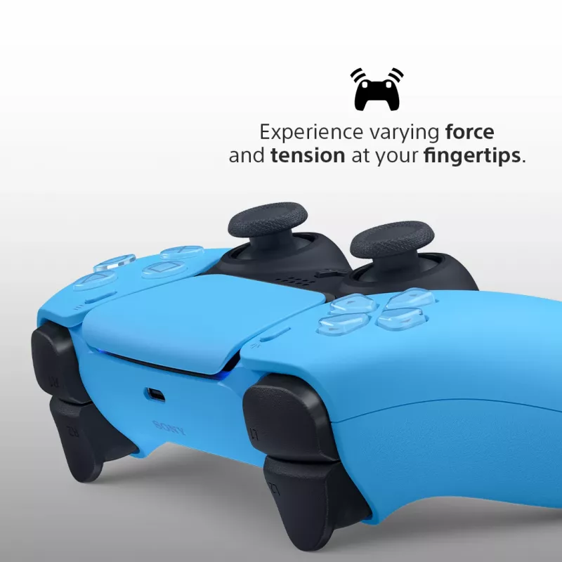 Gamepad Sony DualSense v3 Blauw — Bluetooth/USB, USB-C, ingebouwde accu, compatibel met PlayStation 5