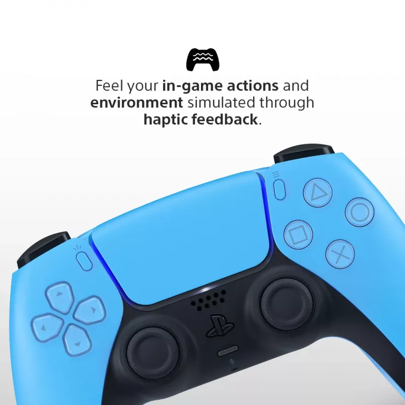 Gamepad Sony DualSense v3 Blauw — Bluetooth/USB, USB-C, ingebouwde accu, compatibel met PlayStation 5