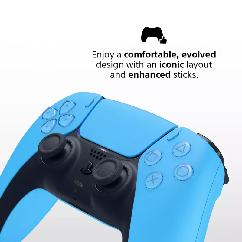Gamepad Sony DualSense v3 Blauw — Bluetooth/USB, USB-C, ingebouwde accu, compatibel met PlayStation 5
