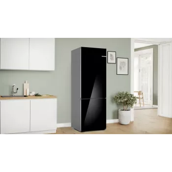 Bosch Serie 6 KGN49LBCF Koel-vriescombinatie Vrijstaand 440 L Zwart