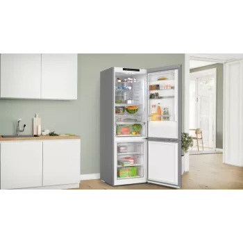 Bosch Serie 6 KGN49LBCF Koel-vriescombinatie Vrijstaand 440 L Zwart