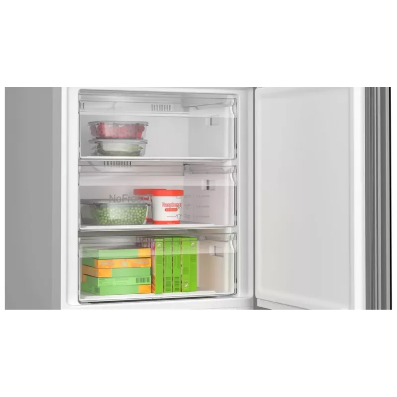 Bosch Serie 6 KGN49LBCF Koel-vriescombinatie Vrijstaand 440 L Zwart