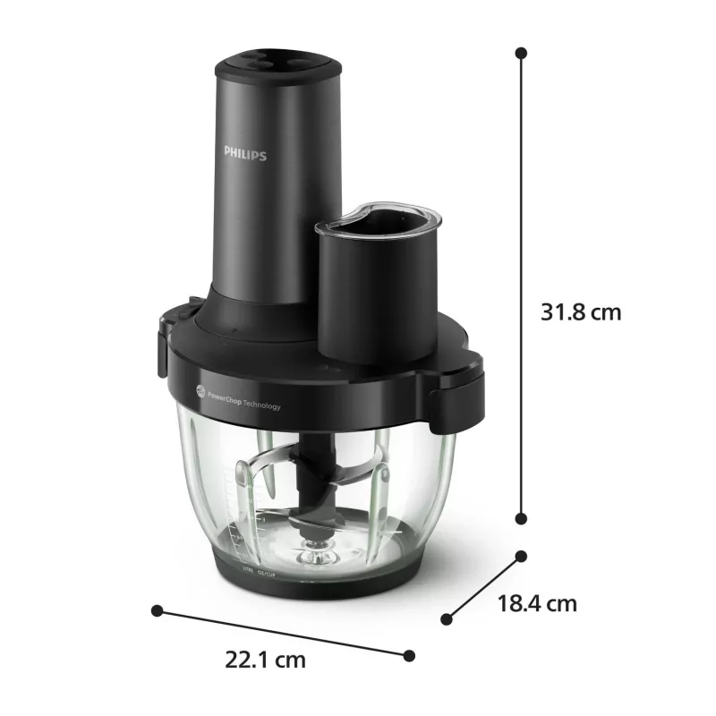 Philips 5000 Serie HR1507/00 elektrische hakmolen 2 L 650 W zwart