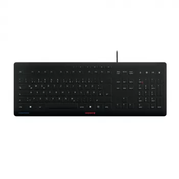 Toetsenbord CHERRY Stream JK-8502DE-2 USB QWERTZ Duits zwart bedraad 115 toetsen