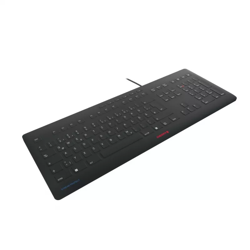 Toetsenbord CHERRY Stream JK-8502DE-2 USB QWERTZ Duits zwart bedraad 115 toetsen