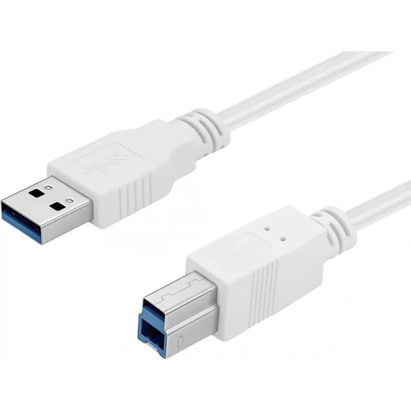 Sandberg USB 3.0 A-B-kabel 1,8 m, 1,8 m, USB A, USB B, USB 3.2 Gen 1 (3.1 Gen 1), 5 Gbit/s, wit