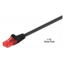 Microconnect V-UTP607SVP Cat6 U/UTP patchkabel, 7 m, zwart, 10-pack