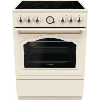 Gorenje GECS6B70CLI vrijstaand fornuis glaskeramische kookplaat beige