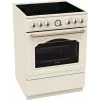 Gorenje GECS6B70CLI vrijstaand fornuis glaskeramische kookplaat beige