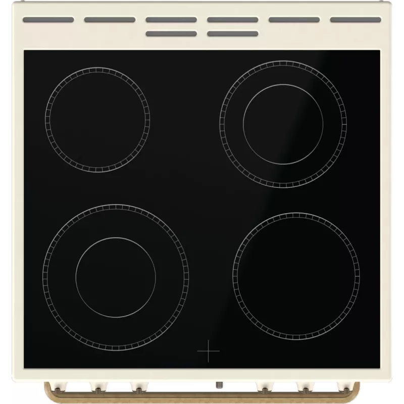 Gorenje GECS6B70CLI vrijstaand fornuis glaskeramische kookplaat beige