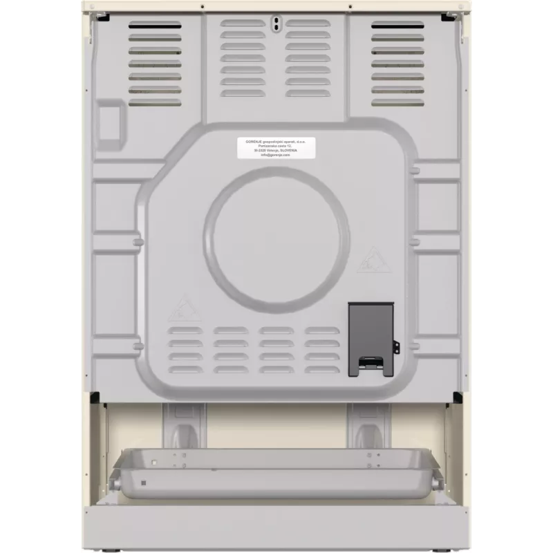 Gorenje GECS6B70CLI vrijstaand fornuis glaskeramische kookplaat beige