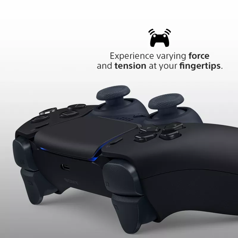 Gamepad Sony DualSense v3 zwart — Bluetooth/USB, PS5, ingebouwde accu, USB-C, bedraad & draadloos