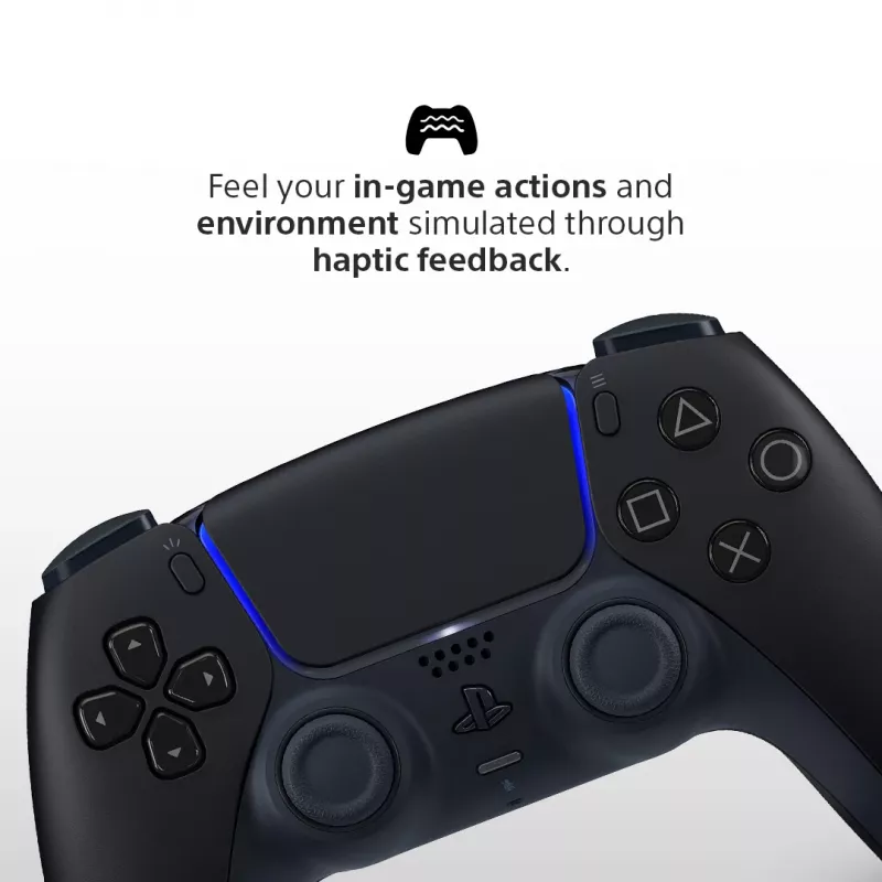 Gamepad Sony DualSense v3 zwart — Bluetooth/USB, PS5, ingebouwde accu, USB-C, bedraad & draadloos