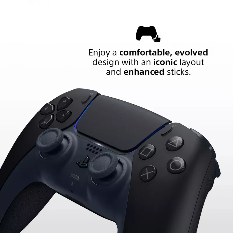 Gamepad Sony DualSense v3 zwart — Bluetooth/USB, PS5, ingebouwde accu, USB-C, bedraad & draadloos