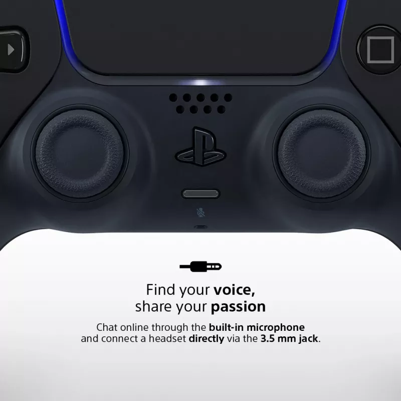 Gamepad Sony DualSense v3 zwart — Bluetooth/USB, PS5, ingebouwde accu, USB-C, bedraad & draadloos