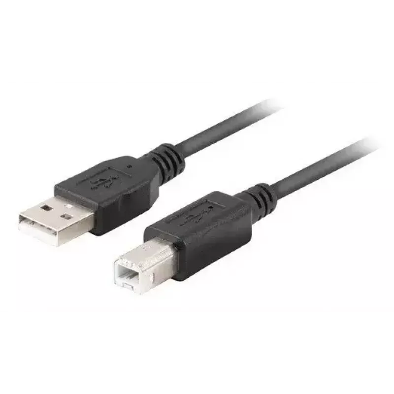 USB 2.0-kabel LANBERG CA-USBA-15CU-0030-BK, USB A naar USB B, 3 m, zwart