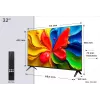 TCL 32V4C QLED-tv 32 inch (81,3 cm) HD 1366×768 Wi‑Fi Ethernet zwart