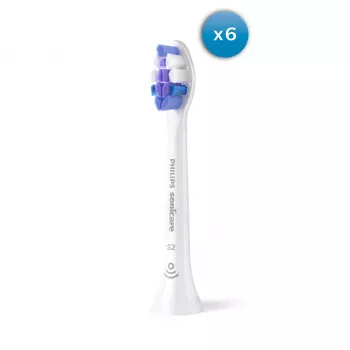 Philips Sensitive HX6056/87 6-pack borstelkoppen 6 st. wit