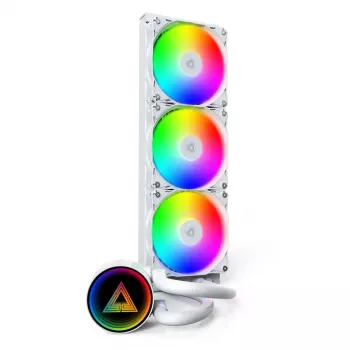 Montech LightFlow ARGB 360 processor all-in-one waterkoeling 12 cm wit 1 st.