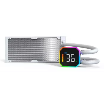 Montech HyperFlow Digital 240 processor all-in-one vloeistofkoeler 12 cm wit 1 st.