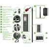 APC APDU9981EU3 stroomverdeleenheid (PDU) 24 AC-uitgangen 0U zwart